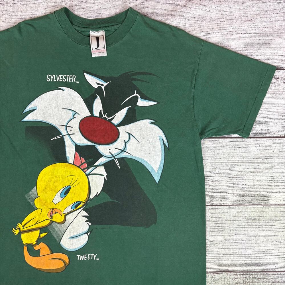 Vintage 1993 Sylvester & Tweety Bird Looney Tunes Cartoon T-shirt